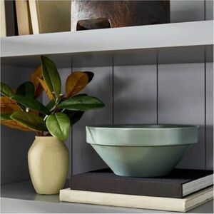 Studio McGee Green Ceramic Bowl 11” W x 5” H